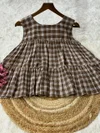 Lw 9332 Checks Linen Cotton Top With Bottom Collections